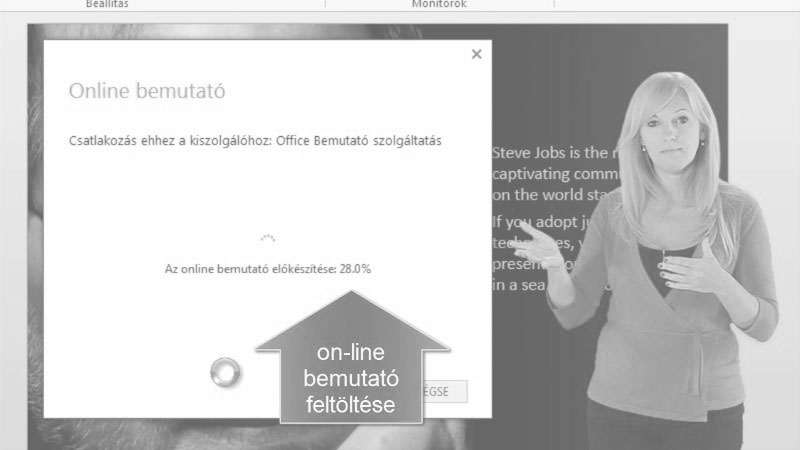 Powerpoint Oktatóvideó, Vetítés, , Prezentáció kimenetei, Vetítés, exportálás képként vagy videófájlként, on-line publikálás, oldalbeállítás/nyomtatás